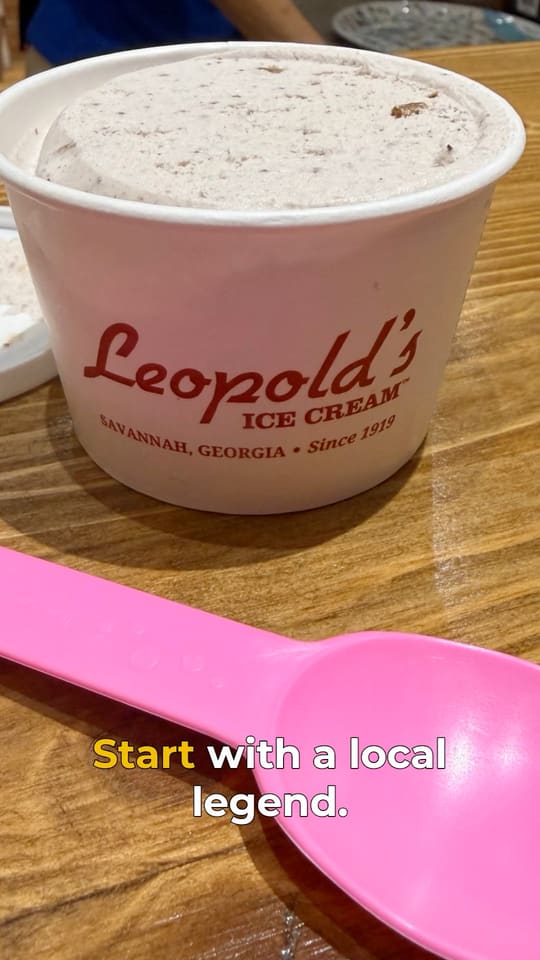 Instagram reel created with Tourbo: Food tour — ice cream tasting stop